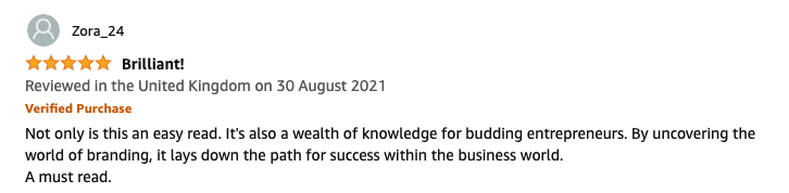 Amazon review by Zora_24: Brilliant!
